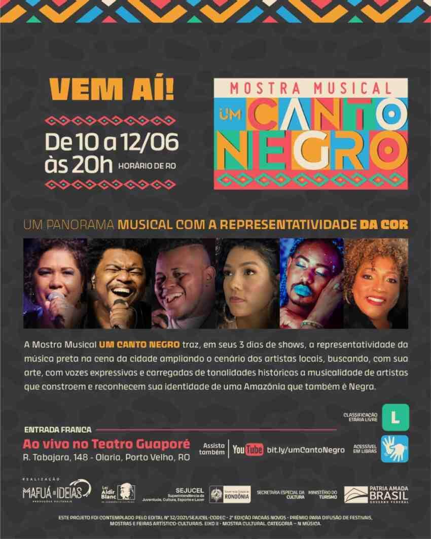 MOSTRA MUSICAL UM CANTO NEGRO APRESENTA UM PANORAMA DA MÚSICA NEGRA NO BRASIL