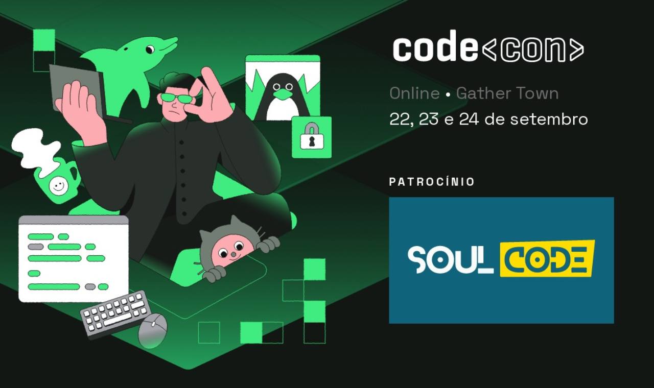 SoulCode Academy é patrocinadora do Codecon 2022 e promove workshop de Inclusão e diversidade na área de programação