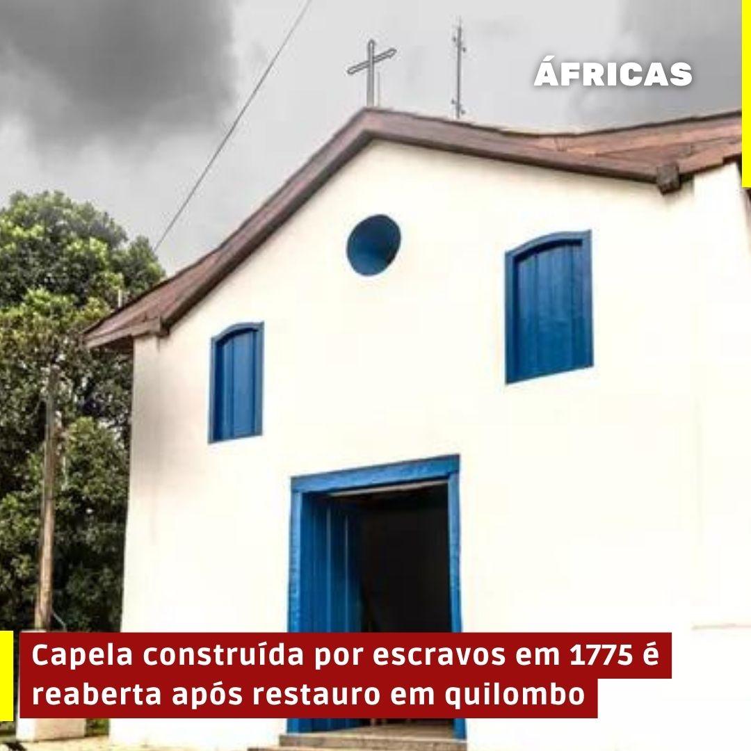 Capela construída por escravos em 1775 é reaberta após restauro em quilombo no interior de SP