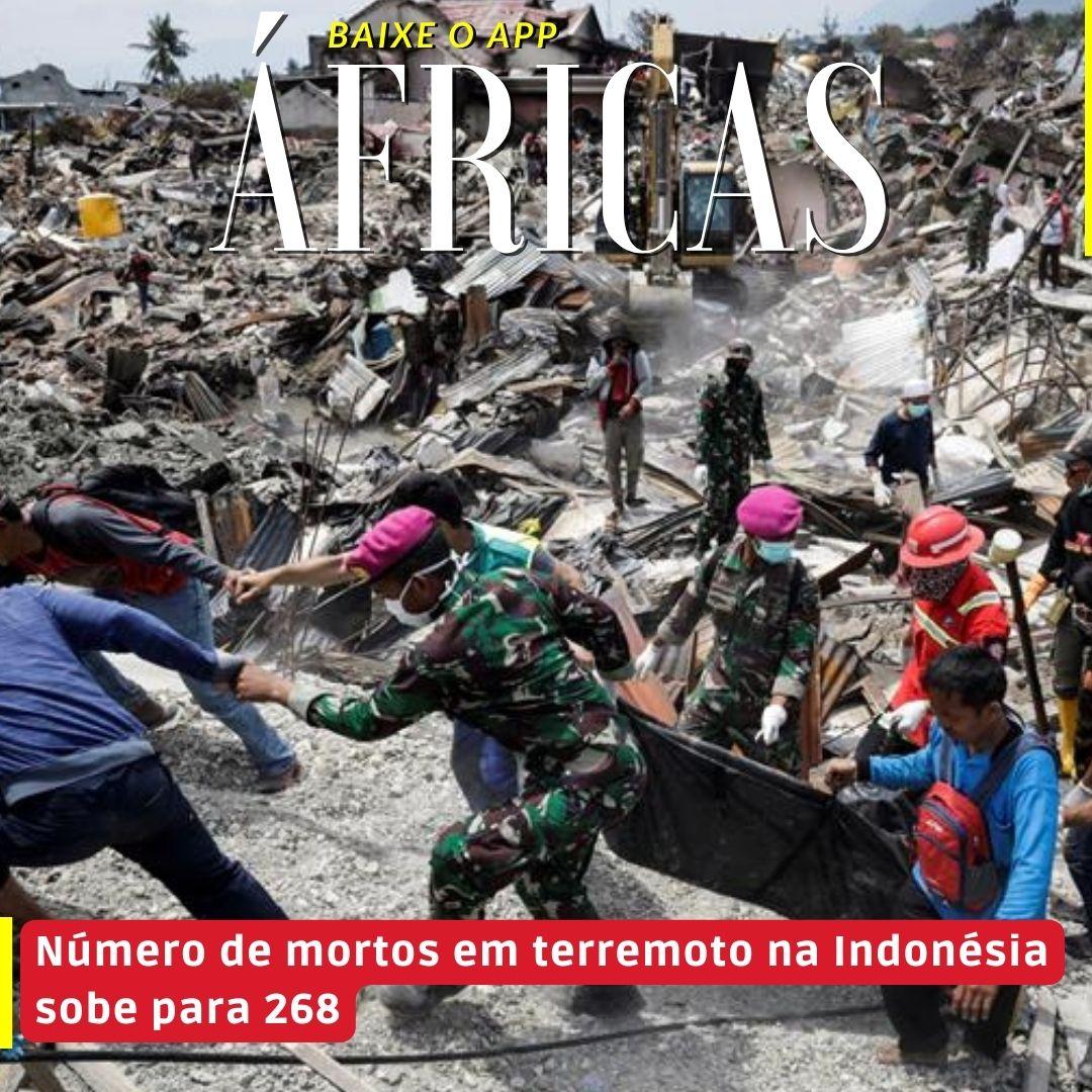 vídeo | Número de mortos em terremoto na Indonésia sobe para 268