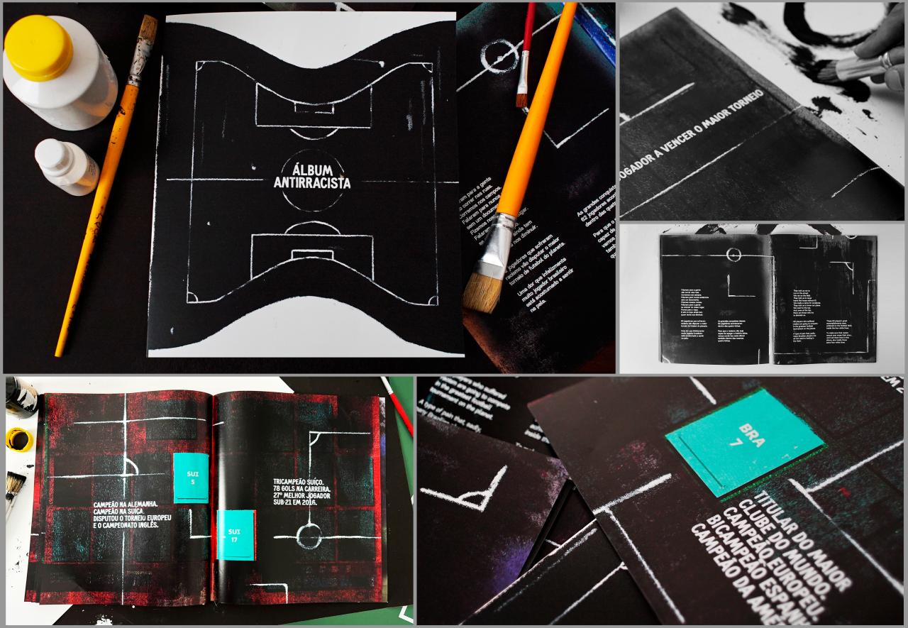 Álbum de figurinhas conta a história de 62 jogadores que estão no Qatar e já foram vítimas de racismo