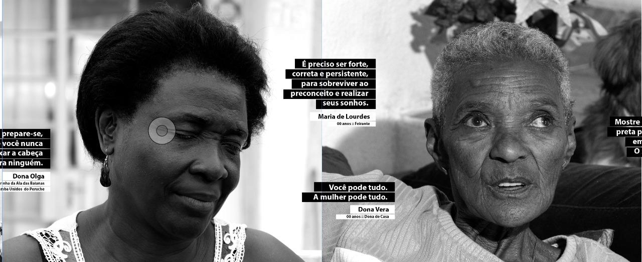 Mulheres 60+  negras, originárias, mães, periféricas e imigrantes, são retratadas na exposição Míticax