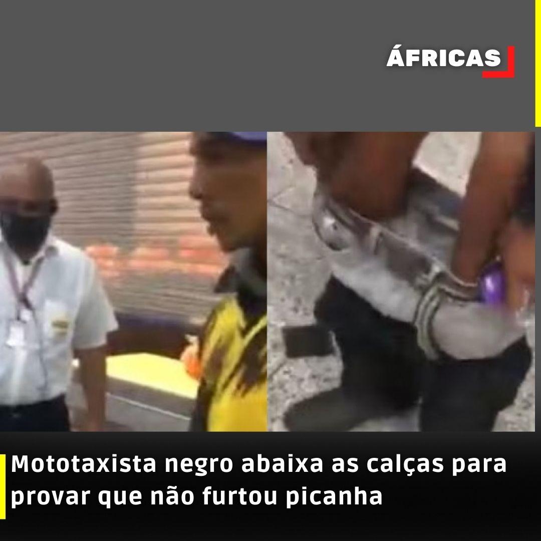 VÍDEO | Mototaxista negro abaixa as calças para provar que não furtou picanha