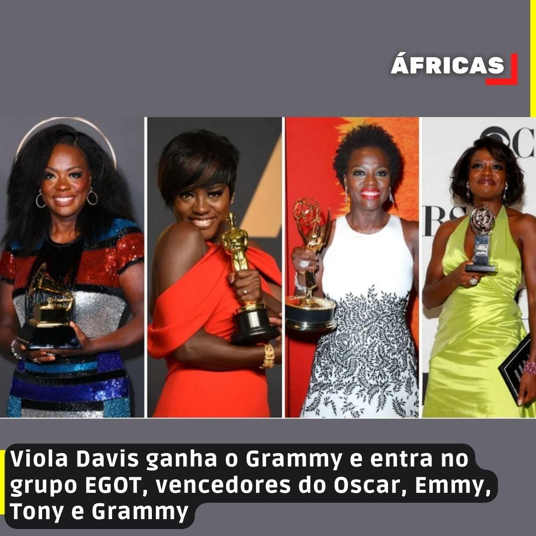 Viola Davis ganha o Grammy e entra no grupo EGOT, vencedores do Oscar, Emmy, Tony e Grammy