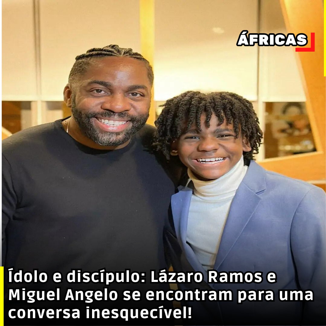 Ídolo e discípulo: Lázaro Ramos e Miguel Angelo se encontram para uma conversa inesquecível!