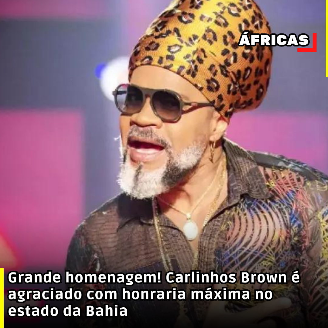 Grande homenagem! Carlinhos Brown é agraciado com honraria máxima no estado da Bahia