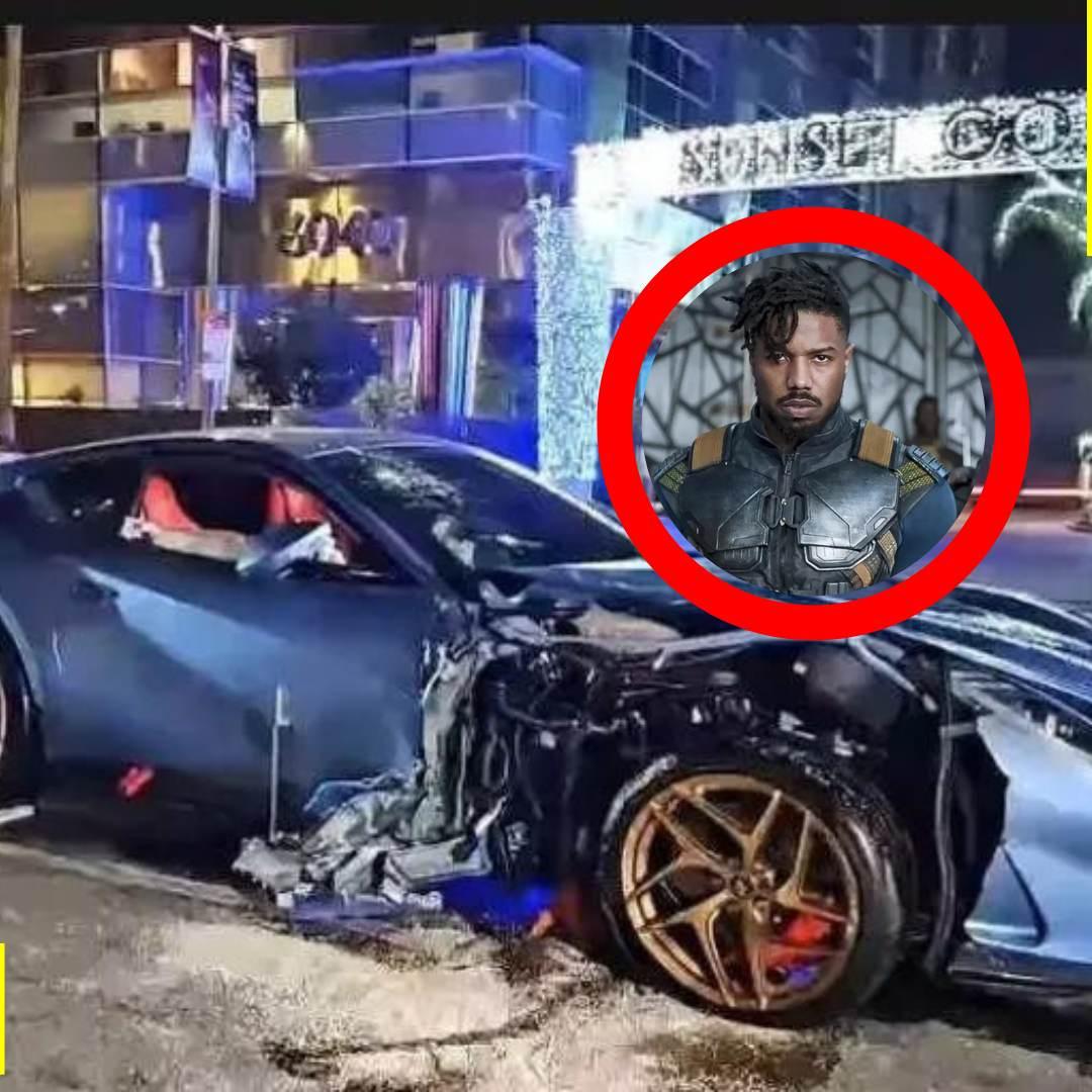 Ator Michael B. Jordan envolvido em acidente de Ferrari