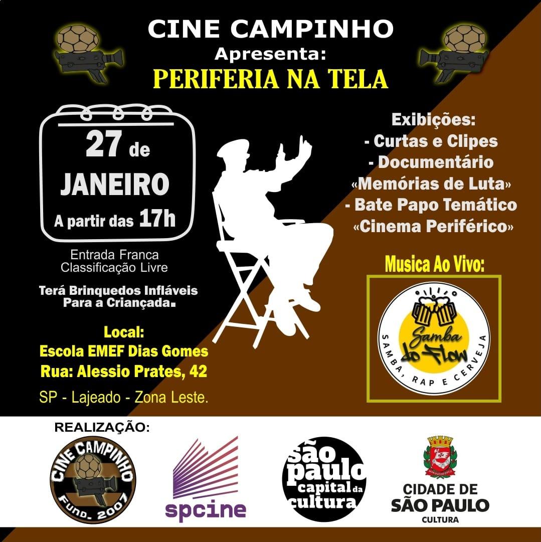 Cine Campinho apresenta: Periferia na Tela – Uma celebração da Cultura e criatividade local