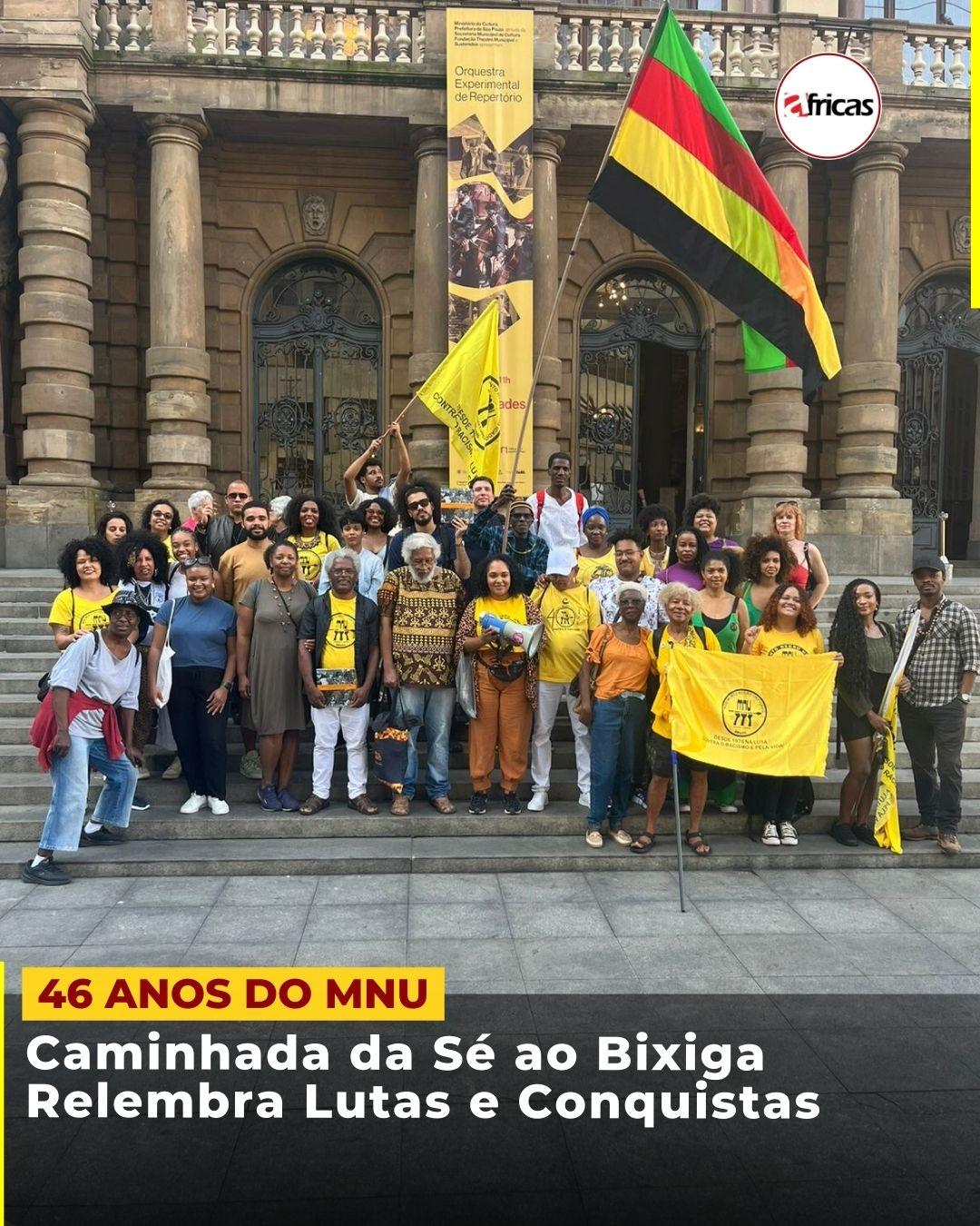 46 Anos do MNU: Caminhada da Sé ao Bixiga Relembra Lutas e Conquistas