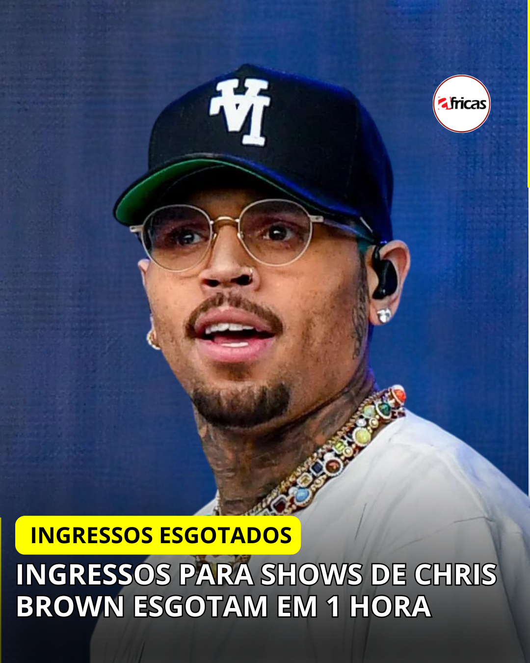 Ingressos para shows de Chris Brown esgotam em 1 hora