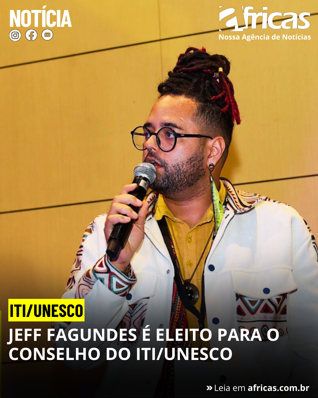 Jeff Fagundes é Eleito para o Conselho do ITI/UNESCO