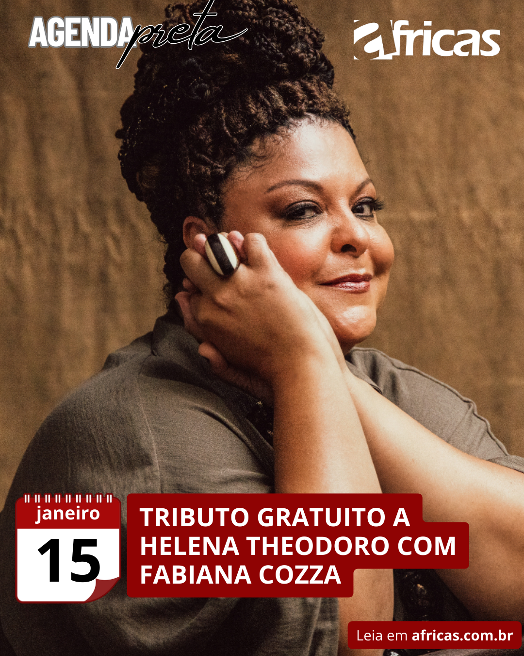 Show de Fabiana Cozza celebra Helena Theodoro no CCBB SP