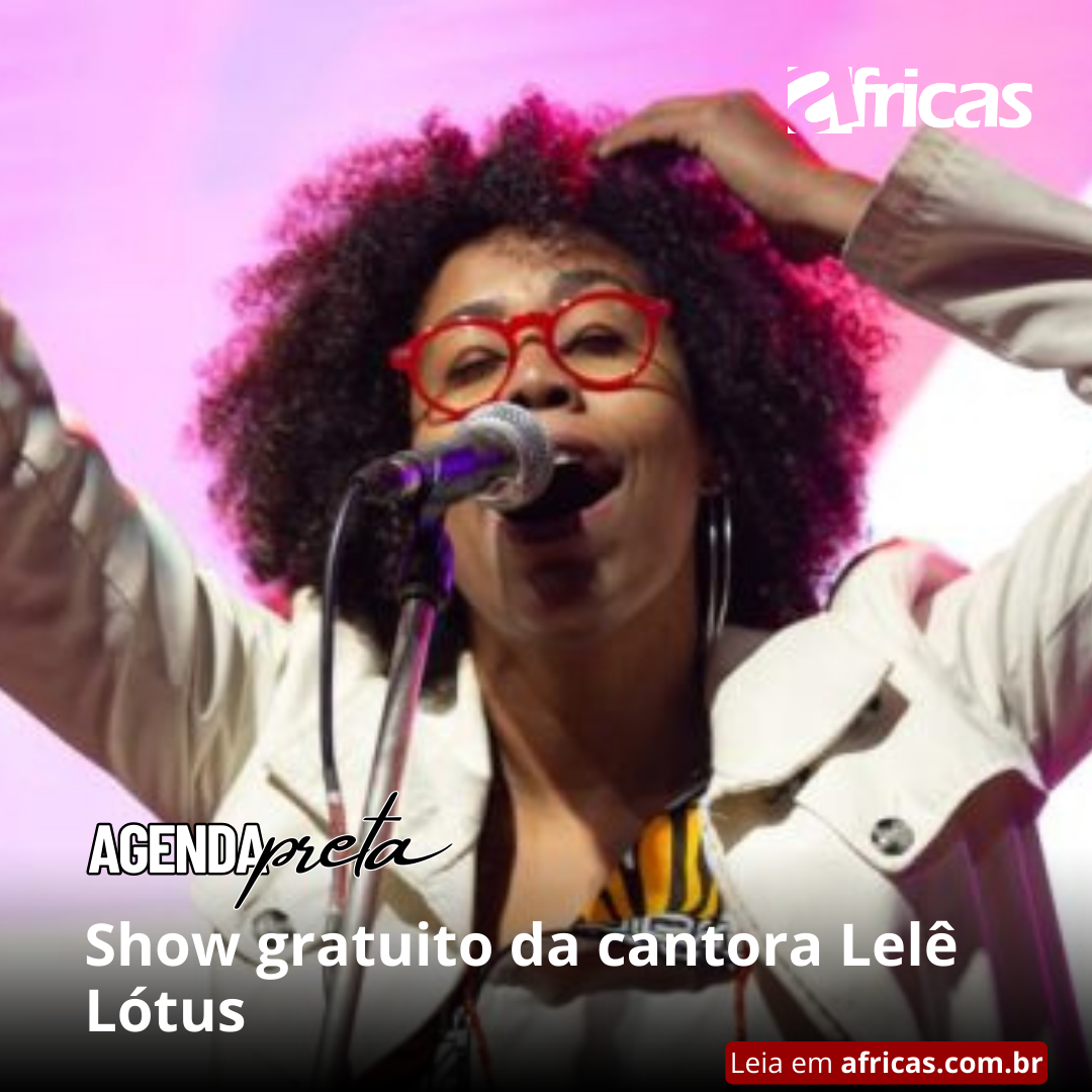 Show gratuito da cantora Lelê Lótus emociona Santos