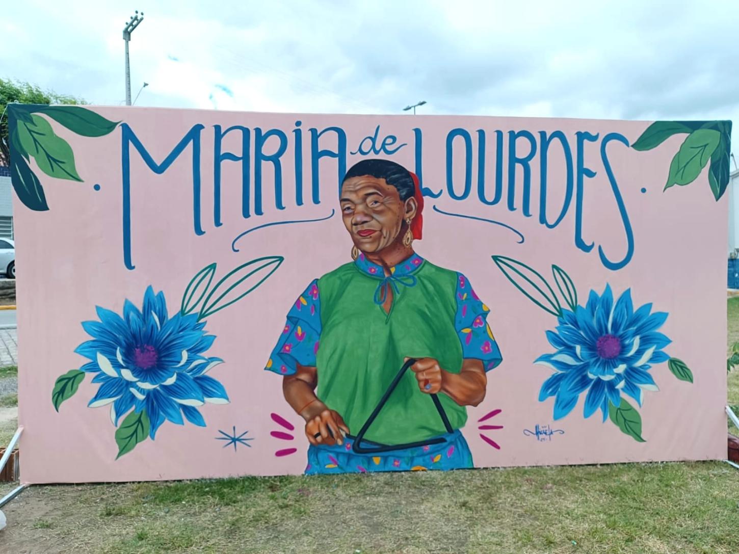 Samba de Coco Raízes ganha pintura de Maria de Lourdes em Arcoverde