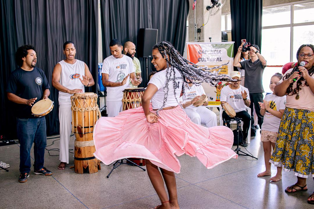 Samba de Roda do projeto Cadência Cultural no Clube CDC Curtiball