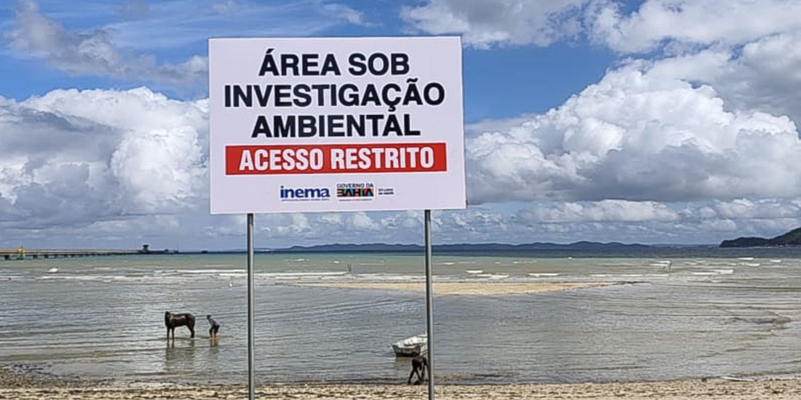 Comunidade de São Tomé do Paripe enfrenta 100 dias de contaminação na praia