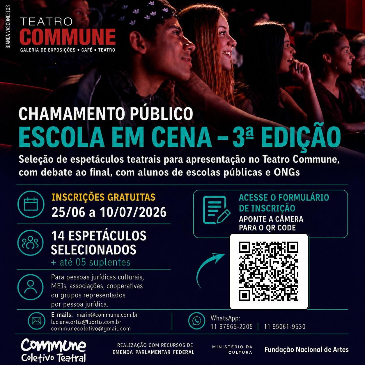 Chamamento Público Escola em Cena da Commune