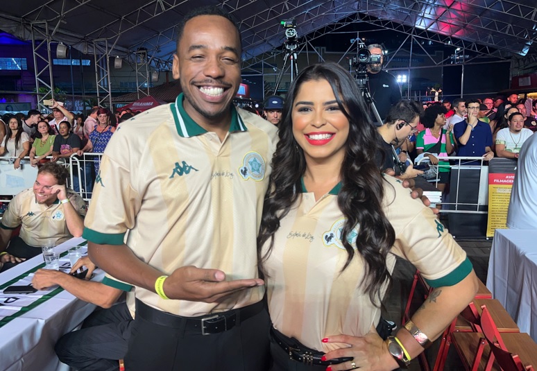 Diogo Jesus e Rafaela Theodoro: a conexão que vai além do carnaval na Mocidade Independente de Padre Miguel