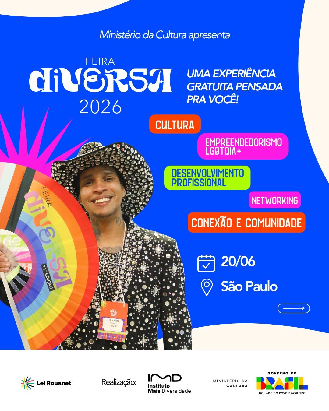 Feira Diversa espera reunir mais de mil pessoas em São Paulo e destaca novas formas de trabalho e geração de renda para a população LGBTQIA+
