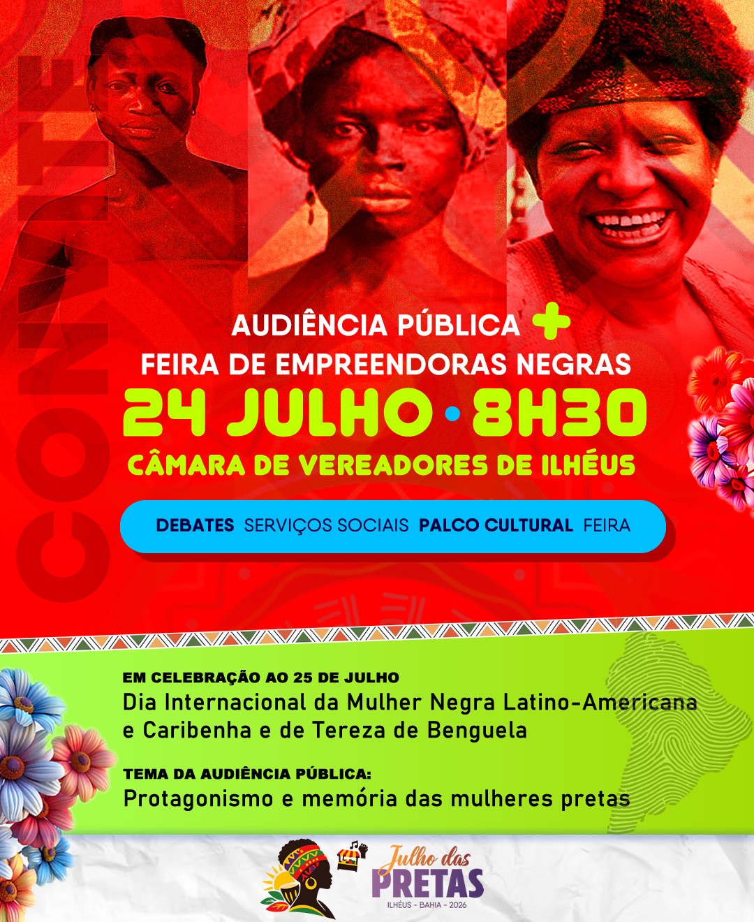 Câmara de Ilhéus promove feira e audiência pelo Julho das Pretas