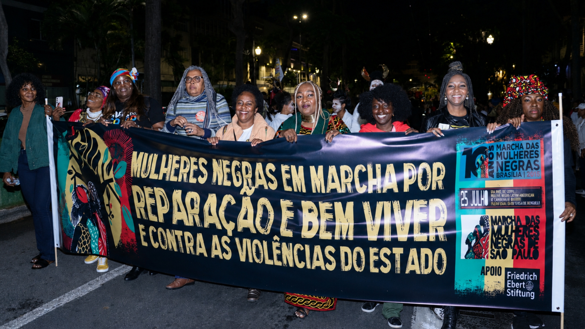 Mulheres negras marcham por justiça, reparação e Bem Viver em São Paulo