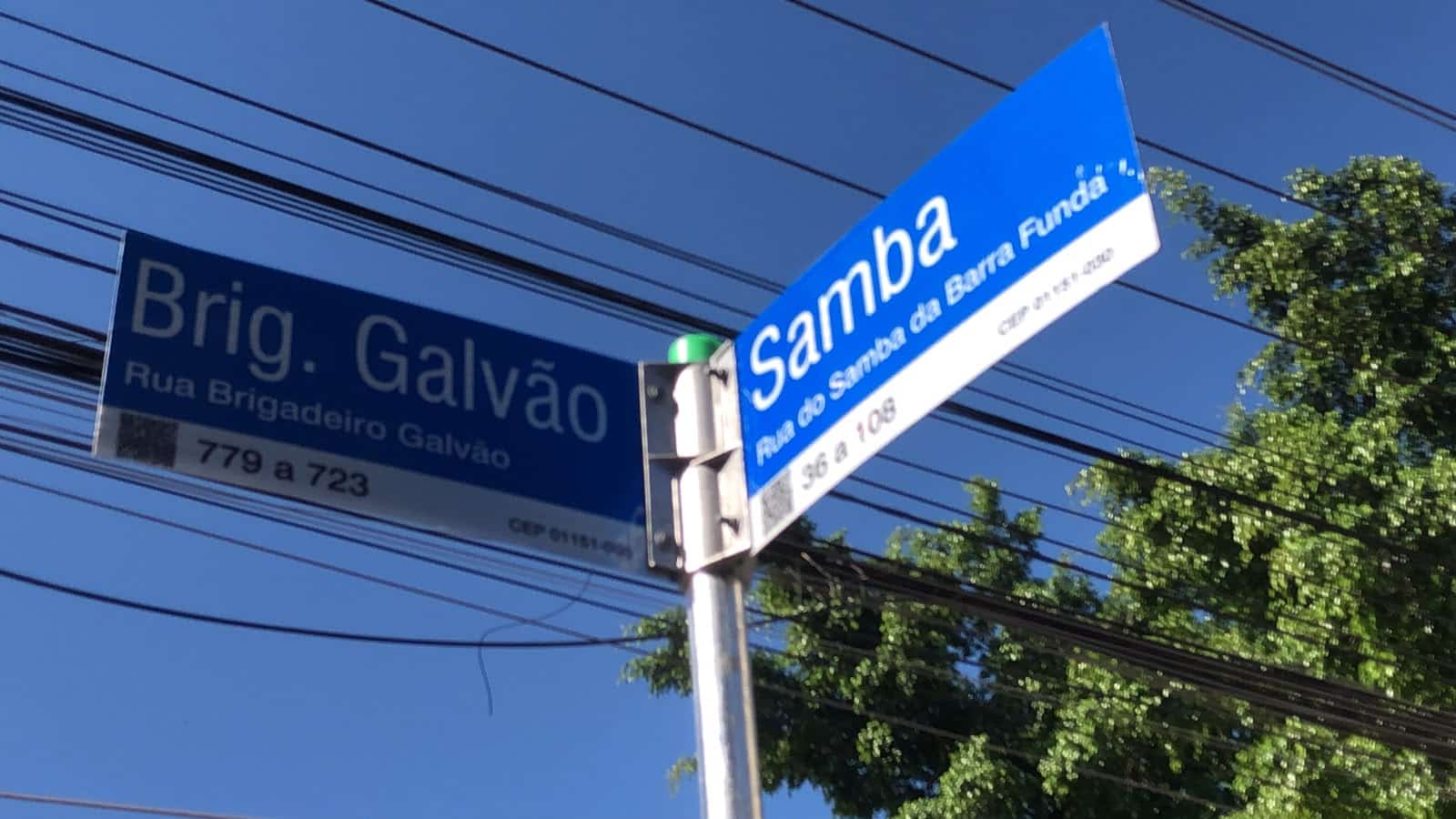 Rua do Samba em São Paulo: via da Barra Funda recebe nova placa oficial