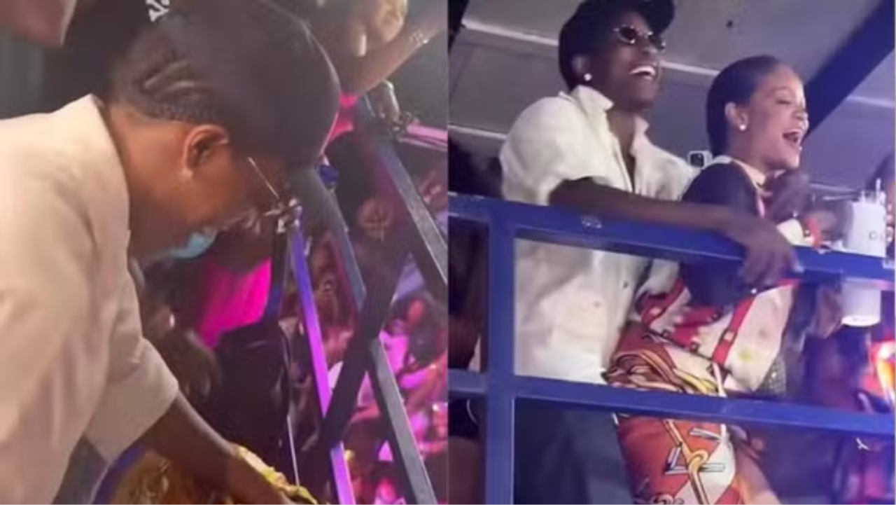 Rihanna e A$AP Rocky chamam atenção com dança sensual em festival no Caribe