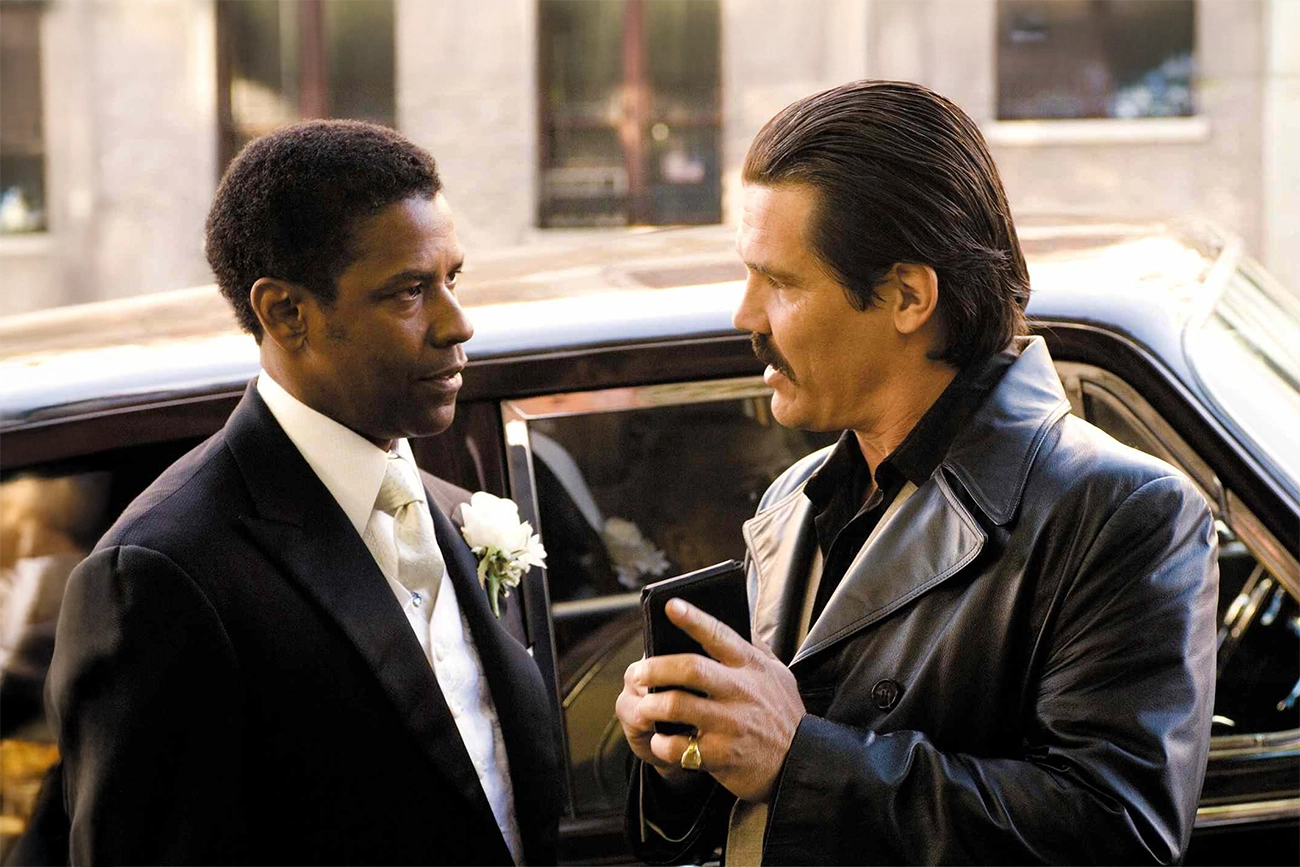O clássico policial O Gângster na Netflix traz Denzel Washington e Russell Crowe