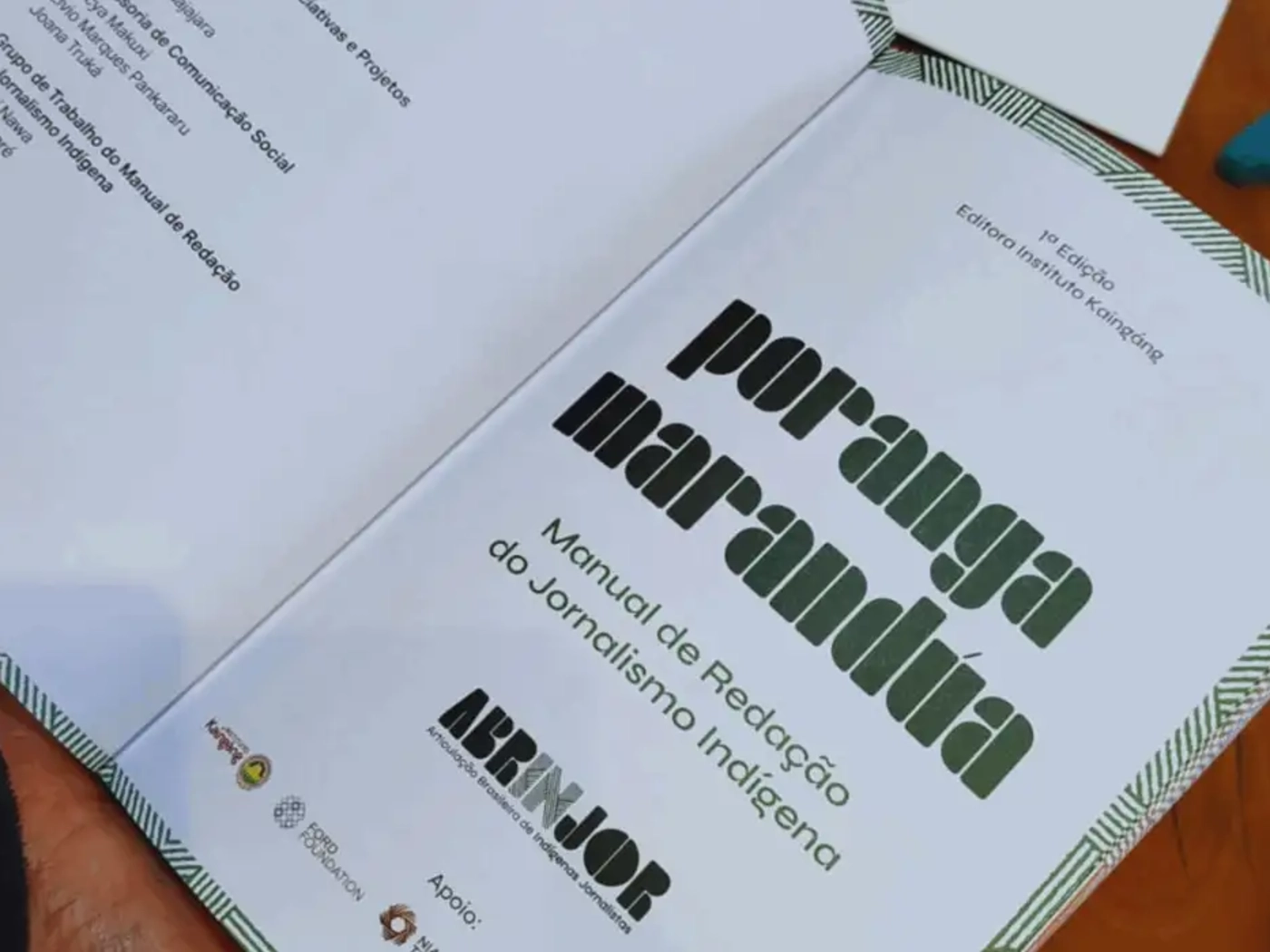 Jornalistas lançam manual de comunicação indígena na Câmara dos Deputados