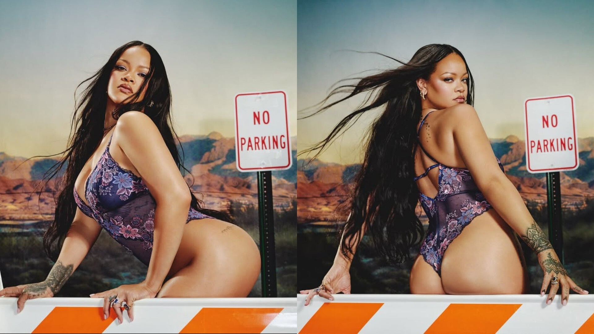 Rihanna lança nova campanha para sua marca de lingerie nas redes sociais