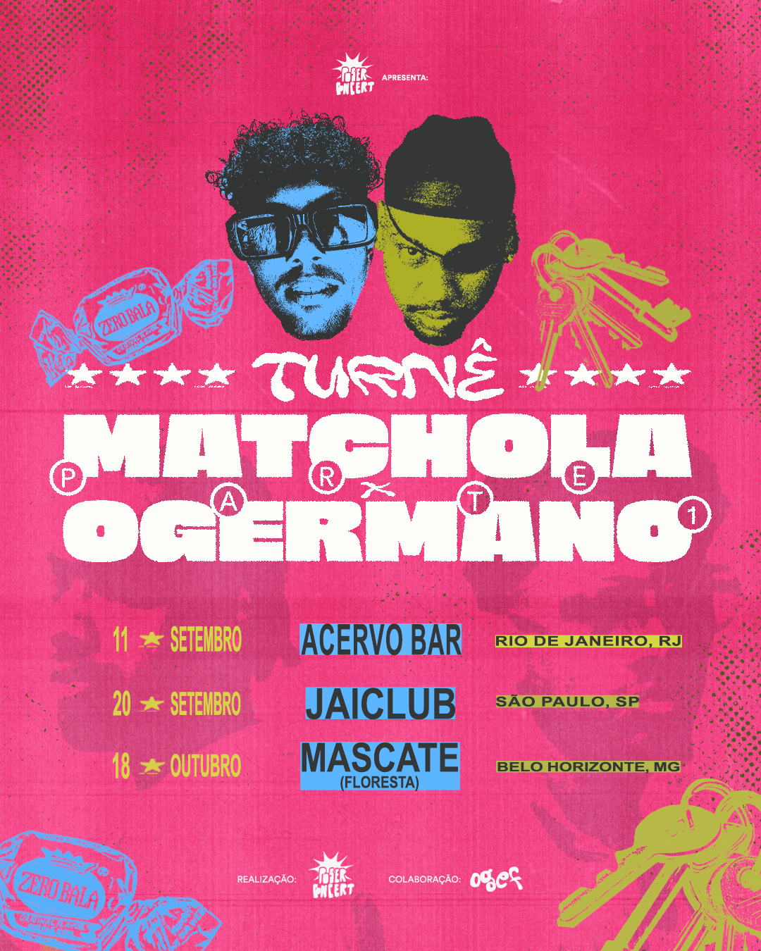 Matchola e OGermano anunciam turnê conjunta pelo sudeste