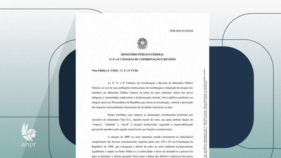 MPF rebate declarações da Vale S.A. e defende atuação de procuradores