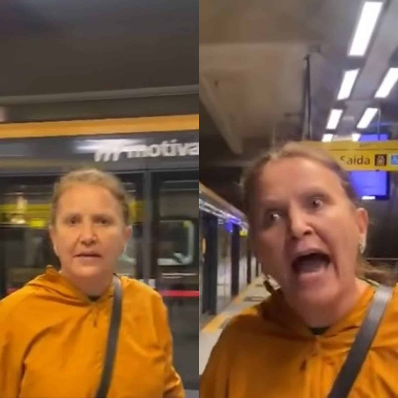 Injúria racial no metrô de SP: mulher é identificada após discussão política