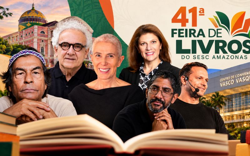 Milton Hatoum e Ailton Krenak confirmados na Feira de Livros do Sesc em Manaus