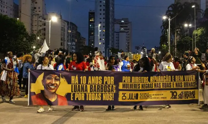 Marcha de Mulheres Negras de São Paulo cobra justiça por Luana Barbosa