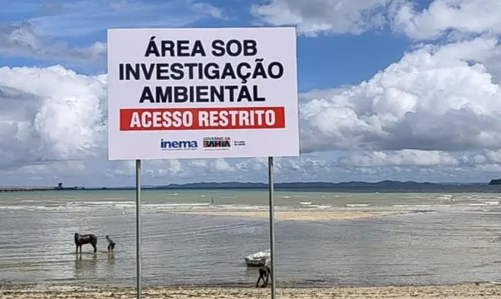 Comunidade de São Tomé do Paripe enfrenta 100 dias de contaminação na praia