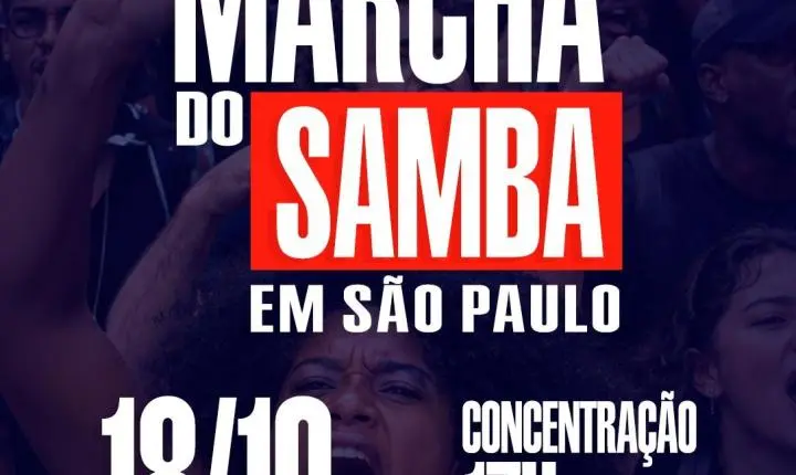 FRENTE PROGRESSISTA DO SAMBA convoca marcha em São Paulo para apoio ao Lula e divulga carta em defesa da democracia
