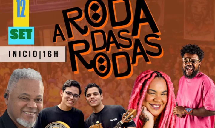 Roda das Rodas celebra 10 anos neste sábado (12), com edição especial com Nego Álvaro, Marcelle Motta, Papau do Salgueiro e os Irmãos Paulinos