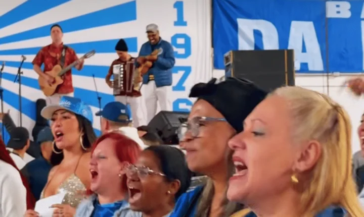 Águia de Ouro realiza ensaio de canto rumo ao Carnaval