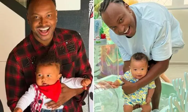 Thiaguinho se emociona ao celebrar seu primeiro Dia dos Pais ao lado do filho Bento