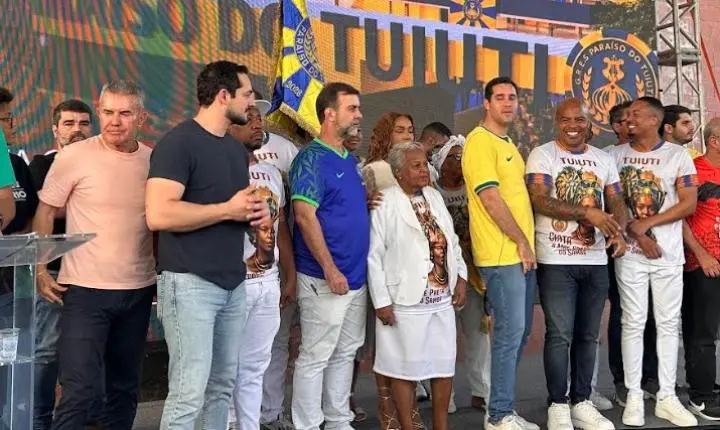 Paraíso do Tuiuti celebra marco com lançamento da pedra fundamental da nova quadra em São Cristóvão