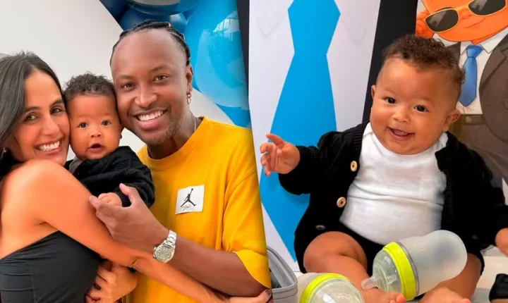 Carol Peixinho celebra bons hábitos do filho Bento com o cantor Thiaguinho